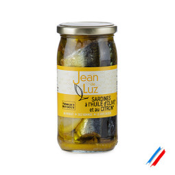 Sardine à l'huile d'olive et au citron bio 320g