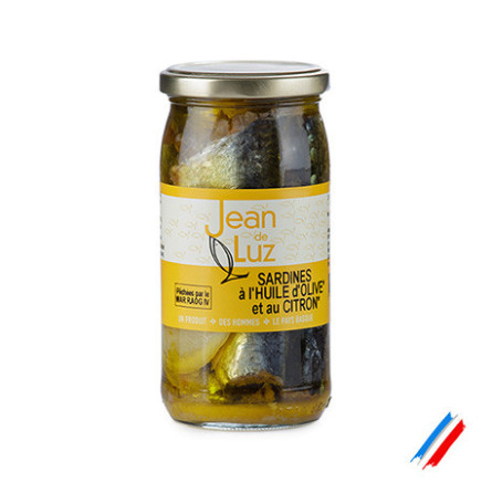 Sardine à l'huile d'olive et au citron bio 320g